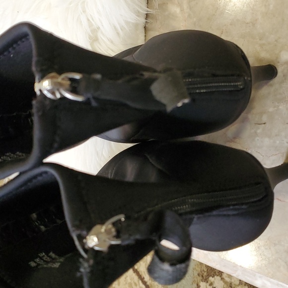 Rouge woman's black heel sock ankle booties boots size 9 - Picture 9 of 11